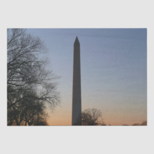 Papel De Seda Monumento a Washington no Sunset