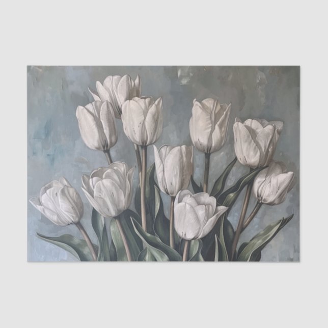 Papel De Seda Moody Floral Tulips (Frente )