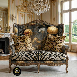 Papel De Seda Moody Gold Botanical Seamless Decoupage