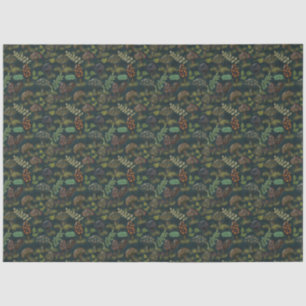 Papel De Seda Moody Mushroom — Estilo de Campo da Floresta