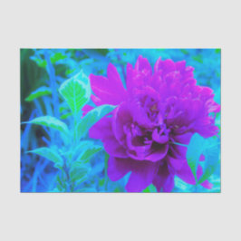 Papel De Seda Moody Purple Peony com Linda Folhagem Weigela