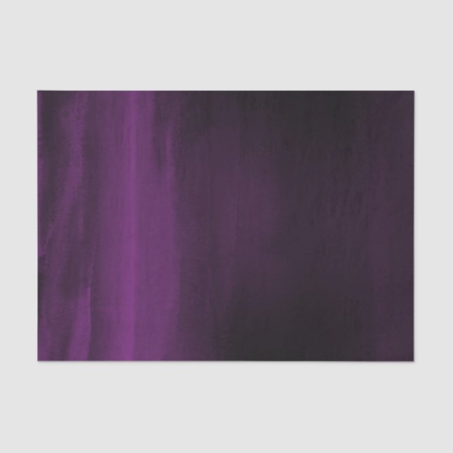 Papel De Seda Moody Purple Plum Modern Watercolor Elegant (Frente )