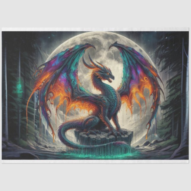 Papel De Seda Moon Dragon (Frente )