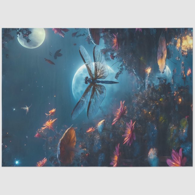 Papel De Seda Moon Dragonfly (Frente )