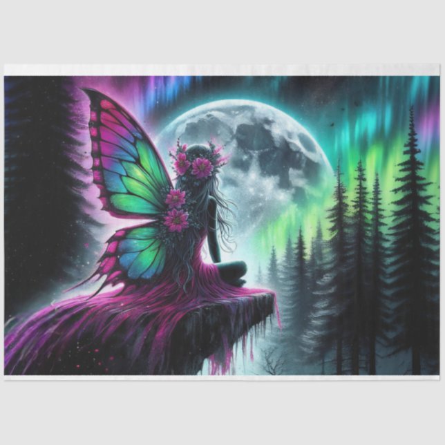 Papel De Seda Moon Fairy Flower (Frente )