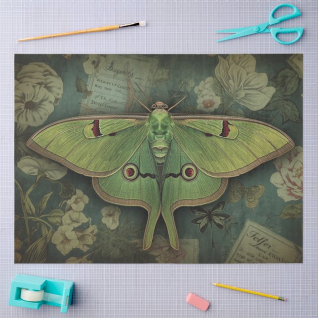 Papel De Seda Moon Moth Botanicals Apothecary (Arte )