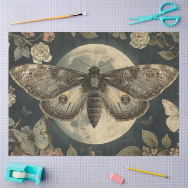 Papel De Seda Moon Moth Botanicals Apothecary (Arte )