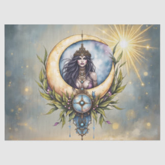 Papel De Seda Moon Priestess – Keeper of the Celestial Balance. 