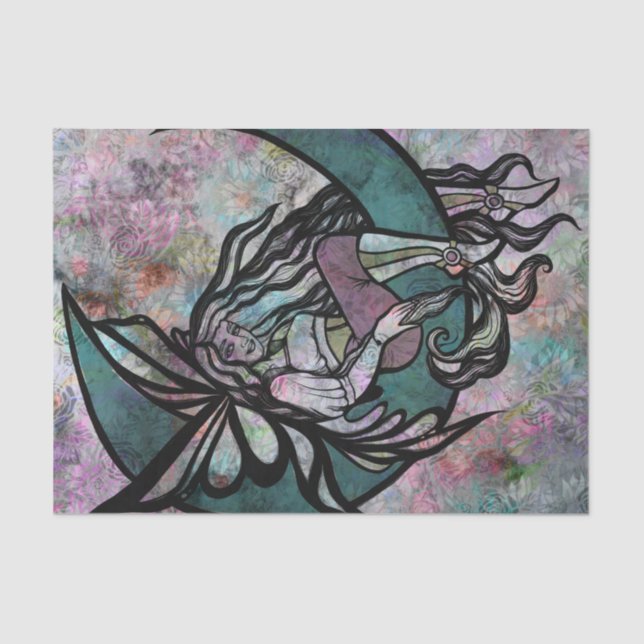 Papel De Seda MoonChild Fairy Fairies Moon Child goddess moon    (Frente )
