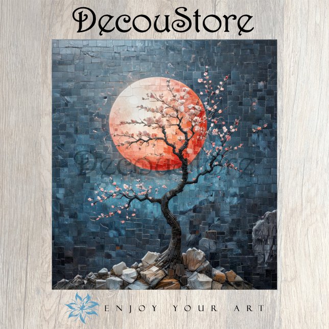 Papel De Seda Moonlit Blossom Decoupage (Criador carregado)