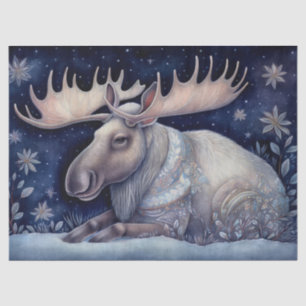 Papel De Seda Moose Boho Mystical Art