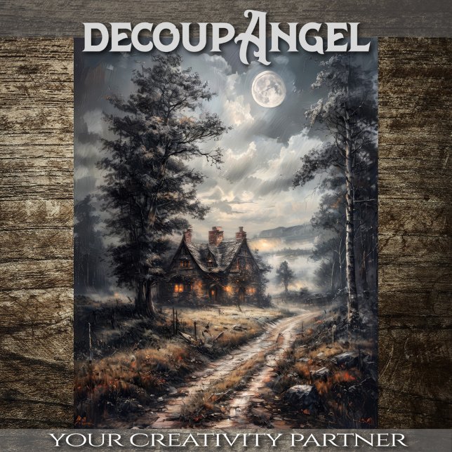 Papel De Seda Moradia no País Antigo - Decoupage - (Criador carregado)