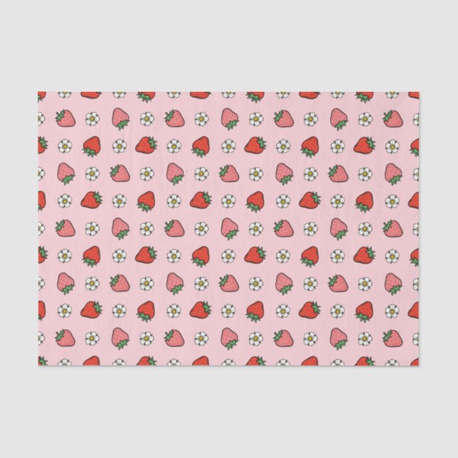 Papel De Seda Morangas (Frente )