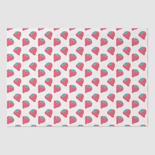 Papel De Seda Morango Cugado (Frente )