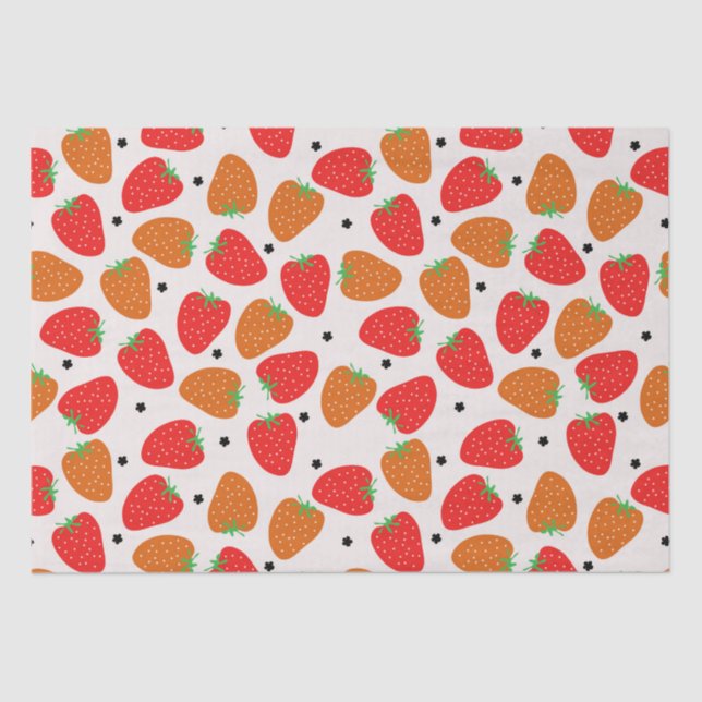 Papel De Seda Morango Doce (Frente )