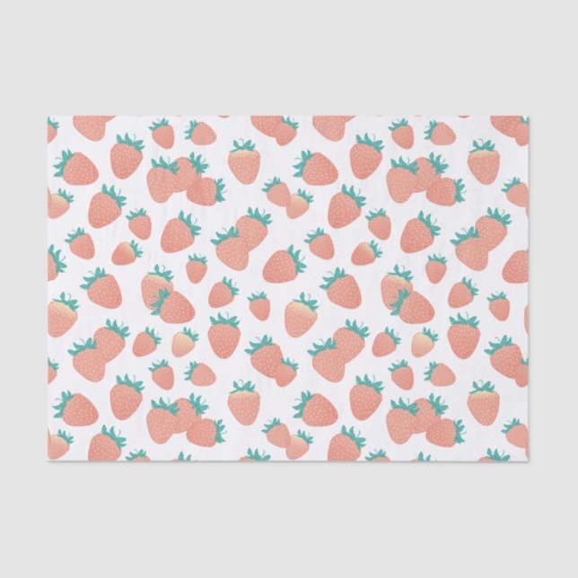 Papel De Seda Morangos Freshly Picados (Frente )