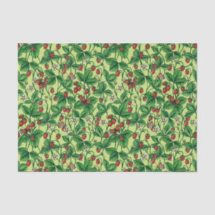 Papel De Seda Morangos silvestres em melada