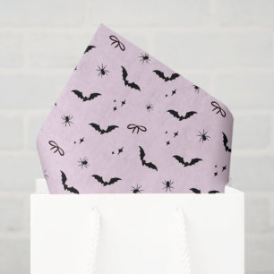 Papel De Seda Morcegos, aranhas e Arcos, cor-de-rosa, brancos