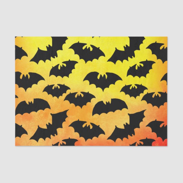 Papel De Seda Morcegos das bruxas (Frente )