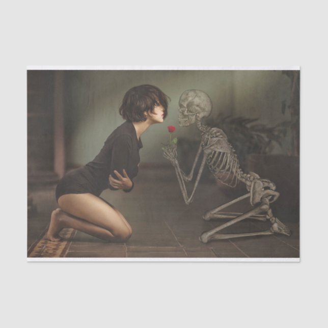 Papel De Seda Morte e jovem mulher (Frente )