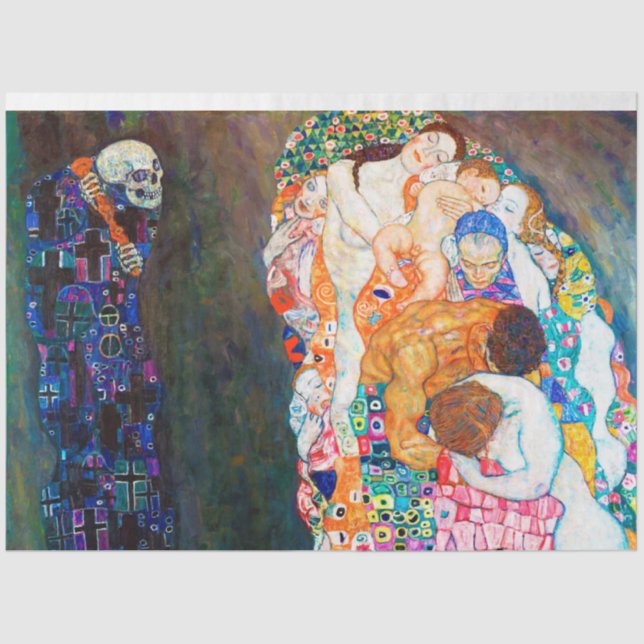 Papel De Seda Morte e vida, Gustav Klimt (Frente )