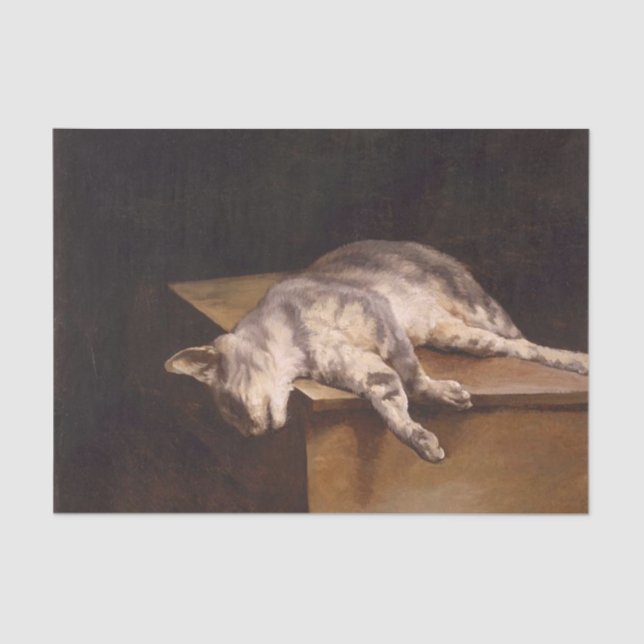Papel De Seda Morto Cat (Théodore Géricault) (Frente )