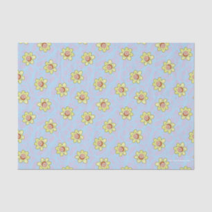 Papel De Seda Morty Flower Pattern
