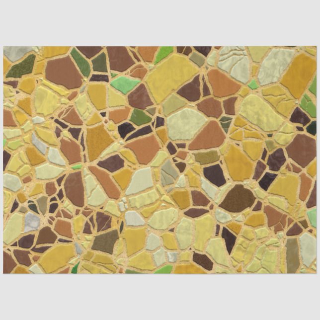 Papel De Seda mosaico A quebrado (Frente )