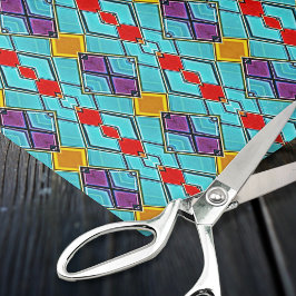 Papel De Seda Mosaico de Vidro Pintado Moderno - Artesanatos Sic