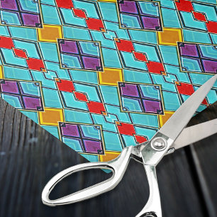 Papel De Seda Mosaico de Vidro Pintado Moderno - Artesanatos Sic