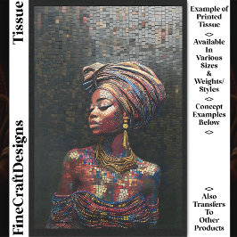 Papel De Seda Mosaico Faux, Legal nigeriano, desligar 040