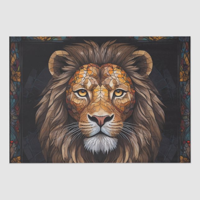 Papel De Seda Mosaico Zebra Vibrante (Frente )