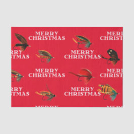 Papel De Seda Mosca Pesca Voa Mosca Feliz De Natal