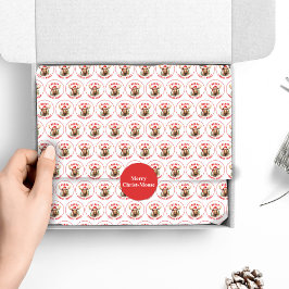 Papel De Seda Moso-de-Cristo Engraçado, alce-de-natal