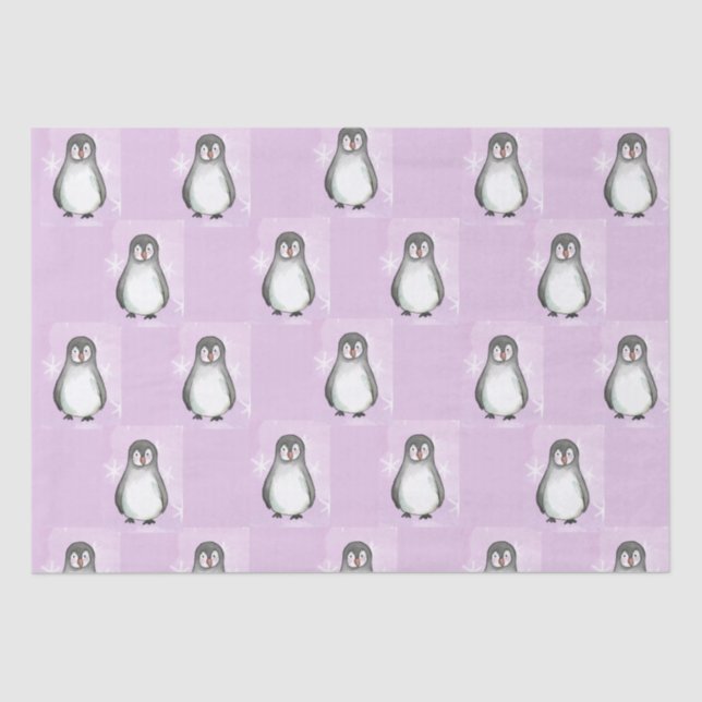 Papel De Seda Motif pinguim (Frente )