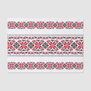 Papel De Seda Motif Tradicional Romeno "As Estrelas"
