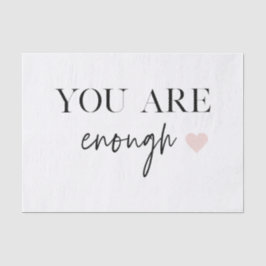 Papel De Seda Motivação Positiva Você Já É Suficiente