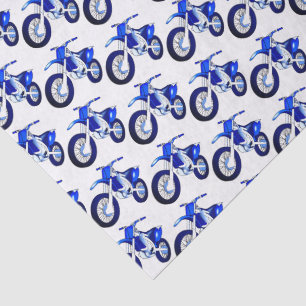 Papel De Seda Moto de terra azul motocicleta cor de fundo person