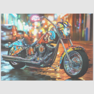 Papel De Seda Motociclista de tarefas de pintura personalizadas
