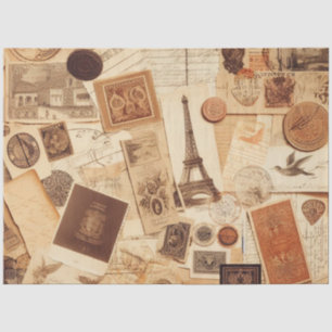 Papel De Seda Móveis de Decoupage de Efêmeras Scrapbooking