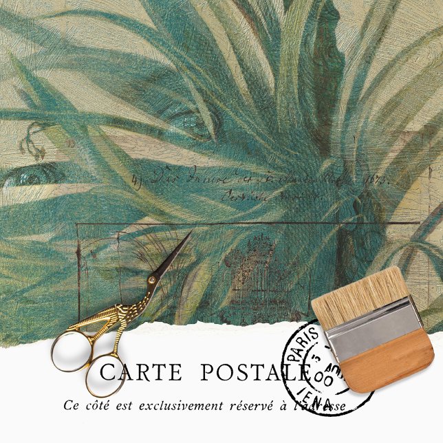 Papel De Seda Móveis Decoupage com Folhas de Palmeira Textura Vi (Criador carregado)