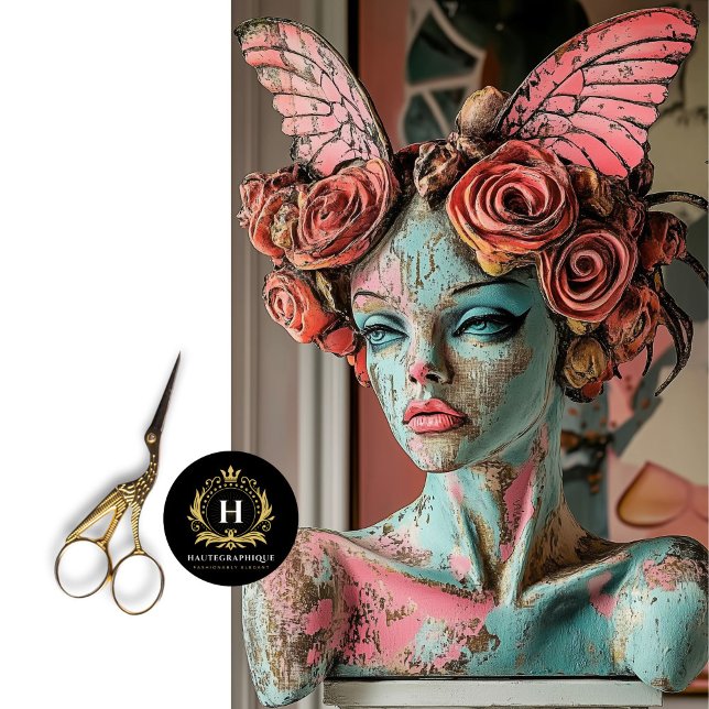 Papel De Seda Móveis Decoupage com Gárgula Gótica  (Criador carregado)
