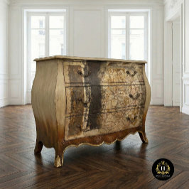 Papel De Seda Móveis Decoupage Floral Marrom Rústico Envelhecido