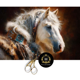 Papel De Seda Móveis Western Decoupage Cavalo Branco