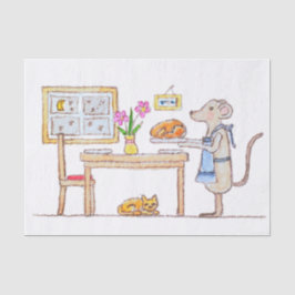 Papel De Seda Mr Hiddle Cooks Turkey Season Greetings Card