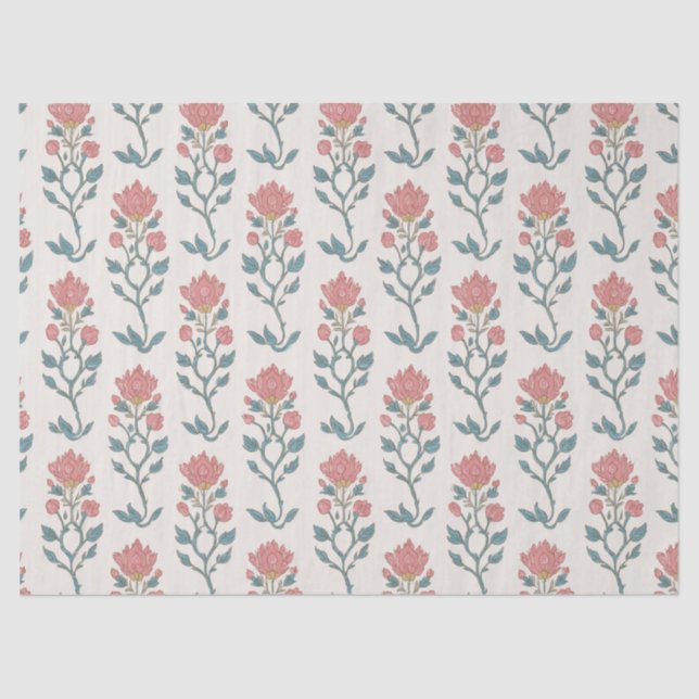 Papel De Seda Mughal Floral Butta (Frente )