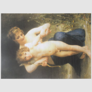 Papel De Seda Mulher com Cupido, Bouguereau