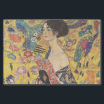 Papel De Seda Mulher com ventilador de Gustav Klimt<br><div class="desc">Gustav Klimt é um dos artistas mais famosos do gênero Art Nouveau. Ele estava ativo no final do século XIX/20.</div>