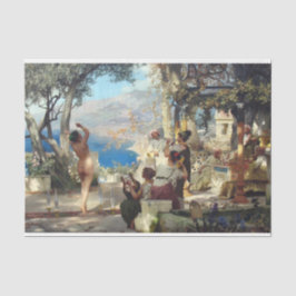 Papel De Seda Mulher Dançando Entre Daggers