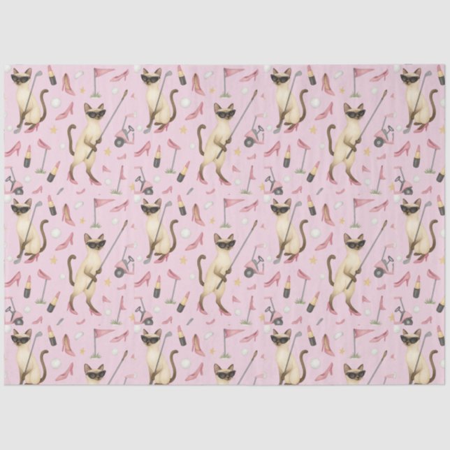 Papel De Seda Mulher de Golfe tema para despedida de solteira Ro (Frente )